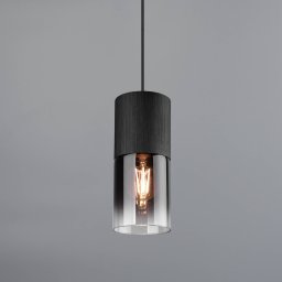 Trio Lighting Robin track pendant light for DUOline, black/smoke grey
