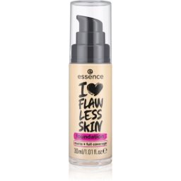 essence I LOVE FLAWLESS SKIN High Cover Foundation with matt effect shade 20 - Medium Porcelain 30 ml