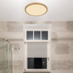 Globo Sapana LED ceiling light, Ø29.5 brass