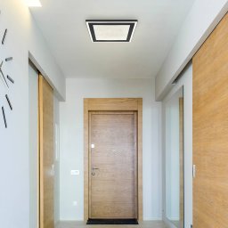 Globo Davies LED ceiling lamp, crystal effect, 33cm long