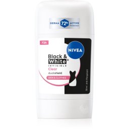 Nivea Black & White Invisible Clear Antiperspirant Stick 50 ml