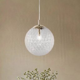 TK Lighting Cadix pendant light made of glass, 1-bulb, Ø 30 cm