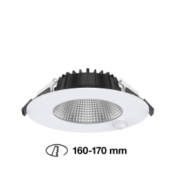 The Light Group SLC Shift LED downlight Ø18cm white with sensor