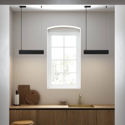DFTP by Nordlux Beau 50 pendant light, black, 50 cm long
