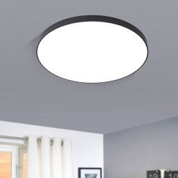 EGLO Zubieta-A LED ceiling lamp, black, Ø60cm