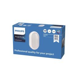 Philips Wall-mounted LED wall light, oval, 4,000 K