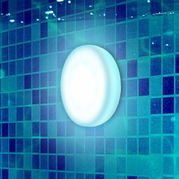 Newgarden Papaya LED battery pool light IP68 RGBW