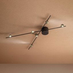 Sil-Lux Magnetic LED ceiling light, bronze/gold