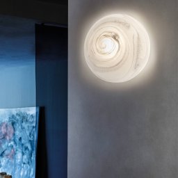 Sil-Lux Moon ceiling light, Murano glass, Alabast, Ø 37 cm