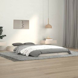 vidaXL Bed Frame without Mattress White 100x200 cm Solid Wood Pine