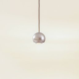 Lucande LED hanging light Varineth, nickel-coloured, aluminium, Ø 11 cm