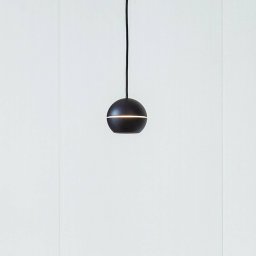 Lucande LED pendant light Plarion, black, aluminium, Ø 9 cm