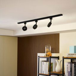 Prios Jardani single-circuit track lighting system 3-bulb black
