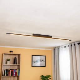Quitani Niara LED ceiling light, black anodised