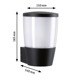 Paulmann Bako outdoor wall lamp E14 all-round