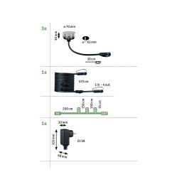 Paulmann Plug & Shine LED recessed light 2W set of 3