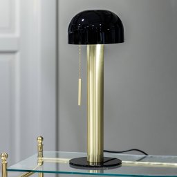 Markslöjd Costa table lamp in metal, black/brass