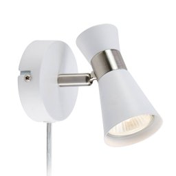 Markslöjd Folie wall light, rotatable spot white/steel