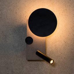 FARO BARCELONA Klee LED wall light, grey, left variant