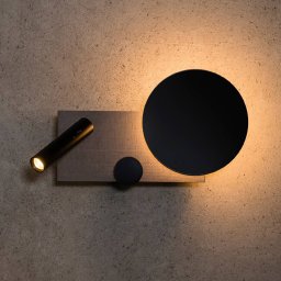 FARO BARCELONA Klee LED wall light, grey, right variant