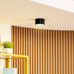 Lindby LED spotlight Nivoria, 11 x 7 cm, black, metal