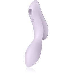 Satisfyer Curvy TRINITY 2 vibrator with clitoral stimulator violet 16,8 cm
