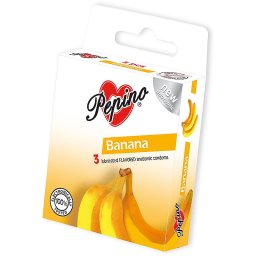 Pepino Banana condoms flavoured 3 pc