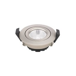 Sigor LED recessed ceiling spot Diled, Ø 8.5 cm, 6 W, 3,000 K, steel