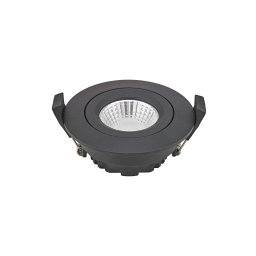 Sigor LED recessed ceiling spot Diled, Ø 8.5 cm, 6 W, 3,000 K, black