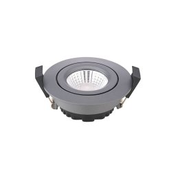 Sigor LED recessed ceiling spot Diled, Ø 8.5cm 6W Dimmable anthracite