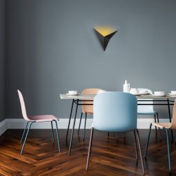 Opviq Bird 3201 wall uplighter, triangular design, black