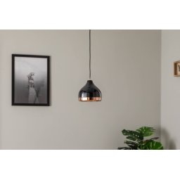 Opviq Pendant light Yildo 6866 1-bulb Ø17cm black/copper