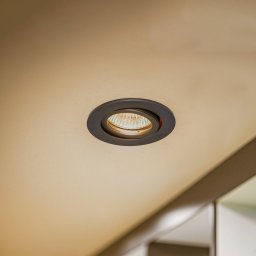 BRUMBERG Tirrel R recessed ceiling spotlight, round, black