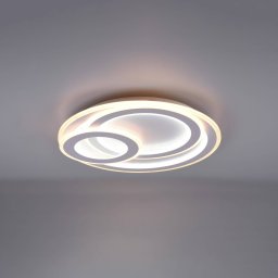 Trio Lighting LED ceiling lamp Mita with remote control, CCT, round