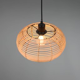 Trio Lighting Inga pendant light with rattan shade Ø 29 cm