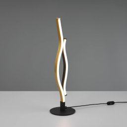 Trio Lighting Blaze LED table lamp, CCT, sensor dimmer, brass