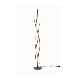 Trio Lighting Blaze LED floor lamp with dimmer, CCT, aluminium