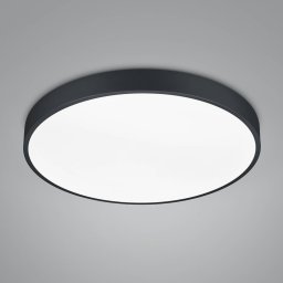 Trio Lighting LED ceiling lamp Waco, CCT, Ø 49.5 cm, matt black