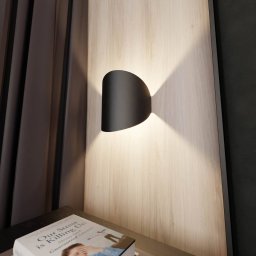 Euluna Ceiling light, shape 3, black, 20.5 x 22.5 cm