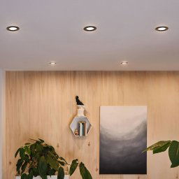 Paulmann Calla, black swivelling 4,000K not dimmable 10s