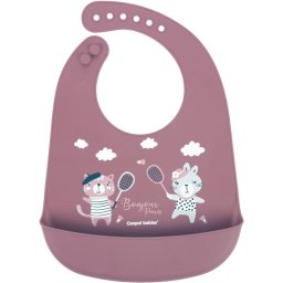 Canpol babies Bonjour Paris Bibs baby bib Pink 1 pc