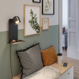 Paulmann Malena USB wall spotlight, shelf, black