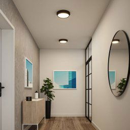 Paulmann Malik LED ceiling lamp, 3-level dim black