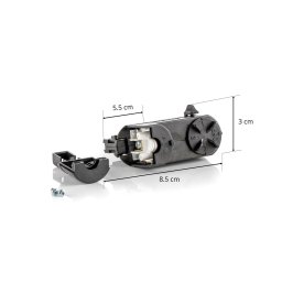 GLOBAL Noa 3-circuit multi-adapter, capacity 10 kg, black