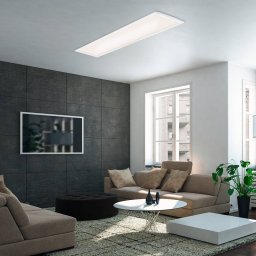 Briloner Simple LED panel, white, ultra-flat, 100 x 25 cm