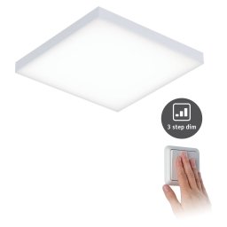 Paulmann Velora LED panel 3-level dim 22.5x22.5 cm