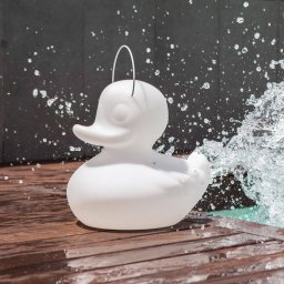 Goodnight Light DUCK-DUCK S LED designer outdoor light, white