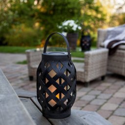 STAR TRADING Flame Lantern LED lantern, black, height 23 cm