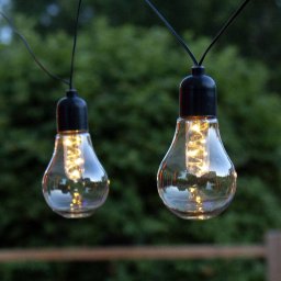 STAR TRADING Glow LED string lights, battery, clear