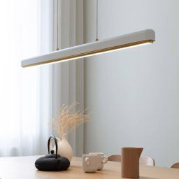 UMAGE LED hanging light Hazel Branch, white/brass, 100 cm